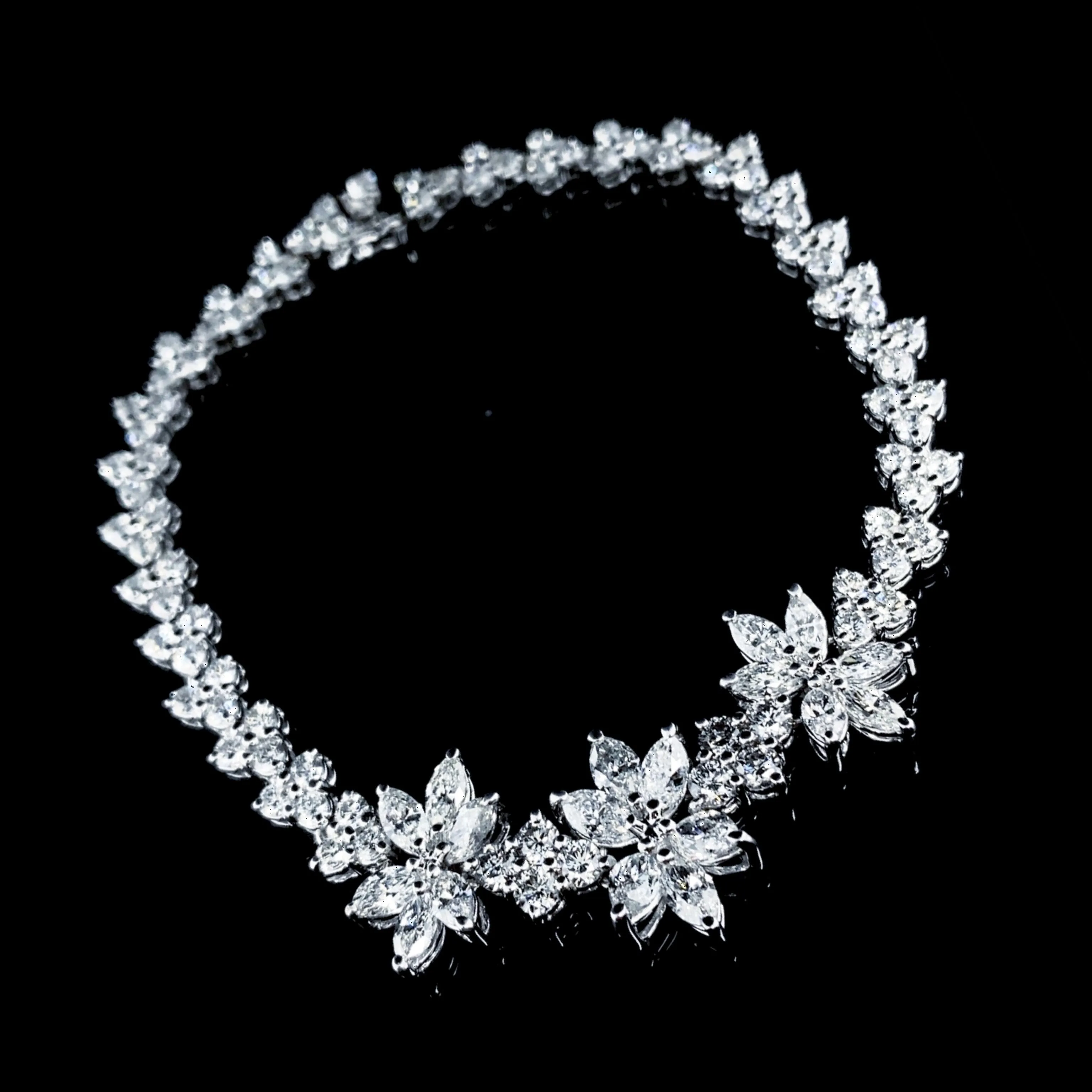 LVNA Signatures™️ Marquise Cluster Diamond Bracelet 18kt (Acquired)