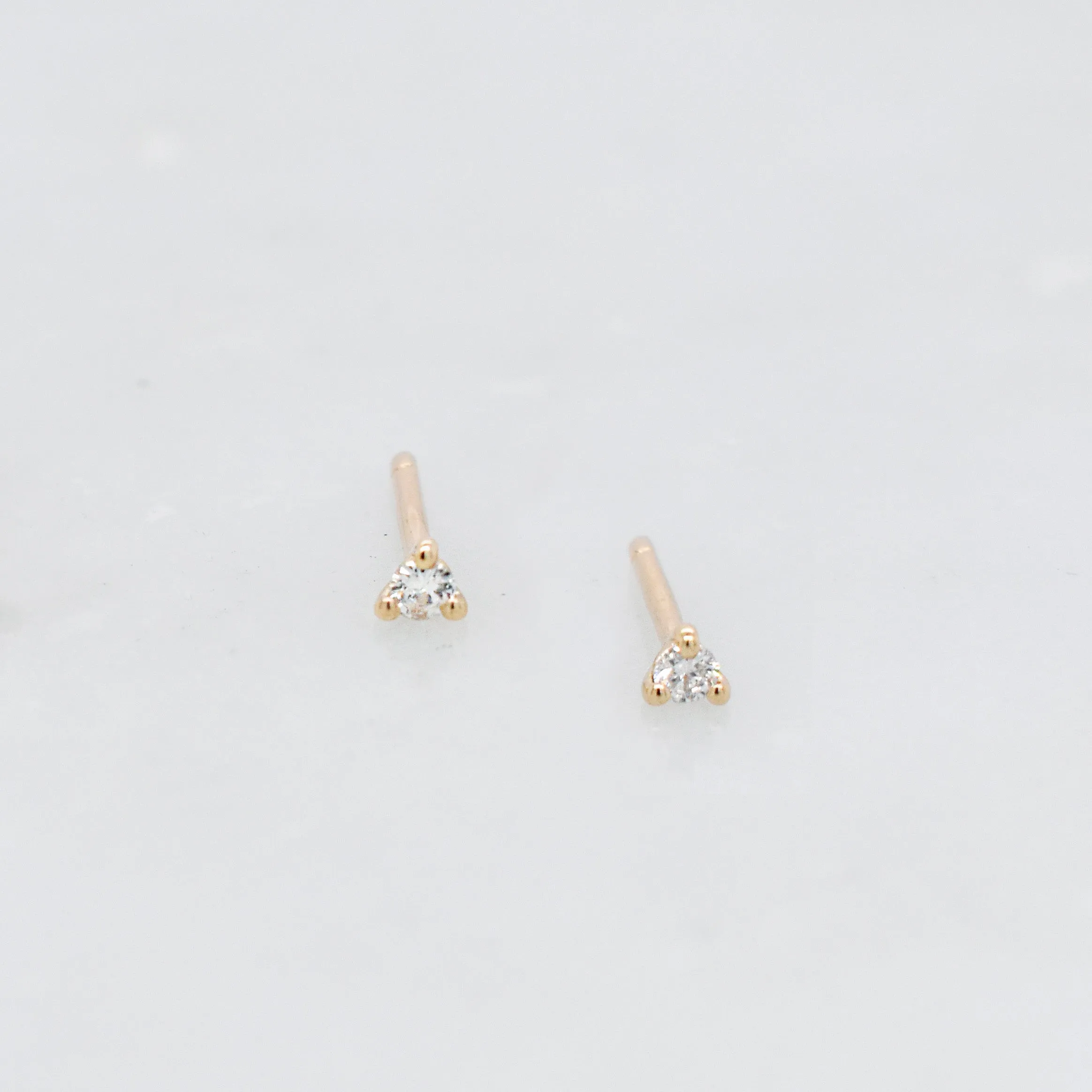 Mini Martini White Diamond Stud