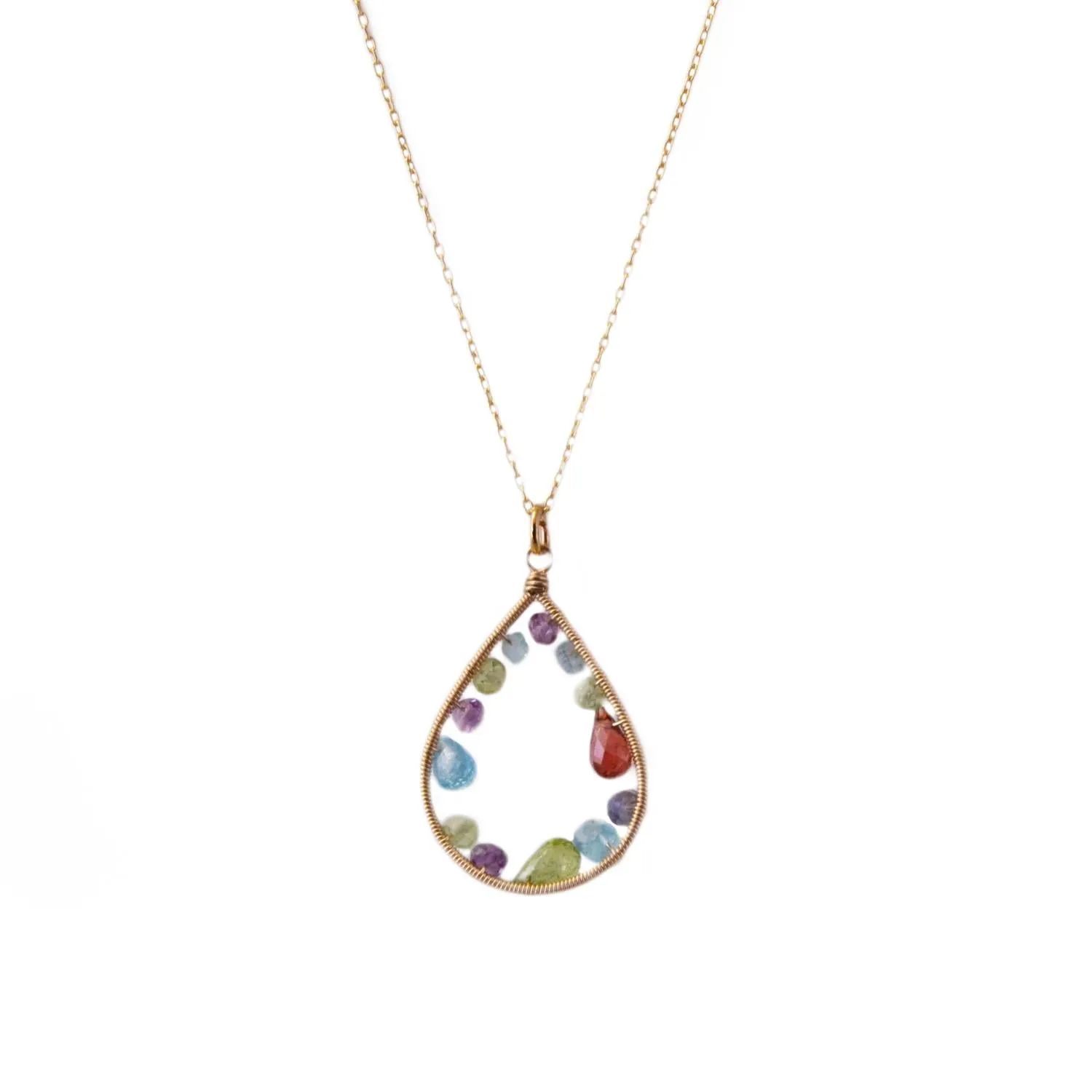 Multi Gemstone N513 Necklace