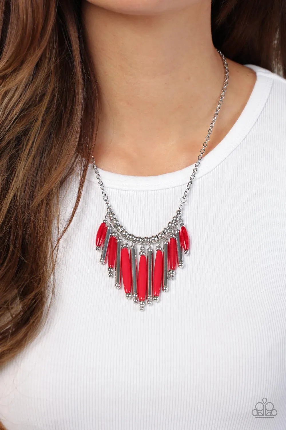 Necklaces Bohemian Breeze - Red N2354