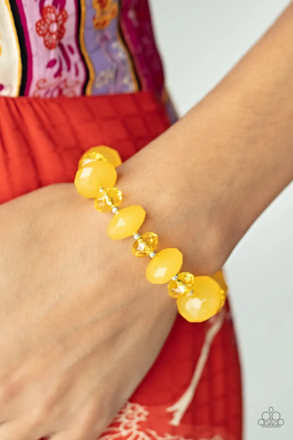 Necklaces Happy-GLOW-Lucky - Yellow SET W