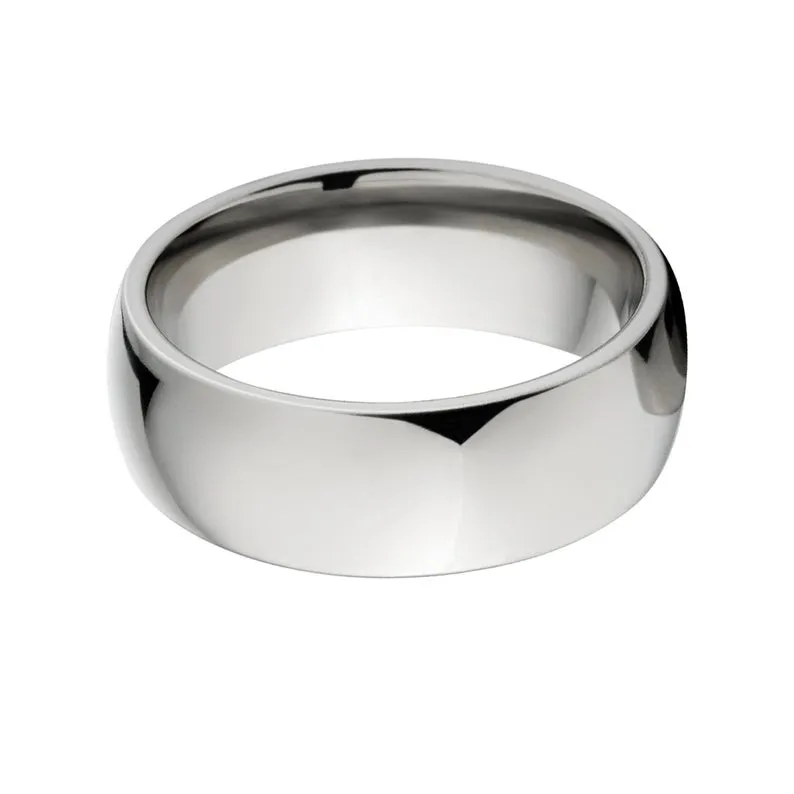 New 8mm Wide Titanium Band,Titanium Wedding Band