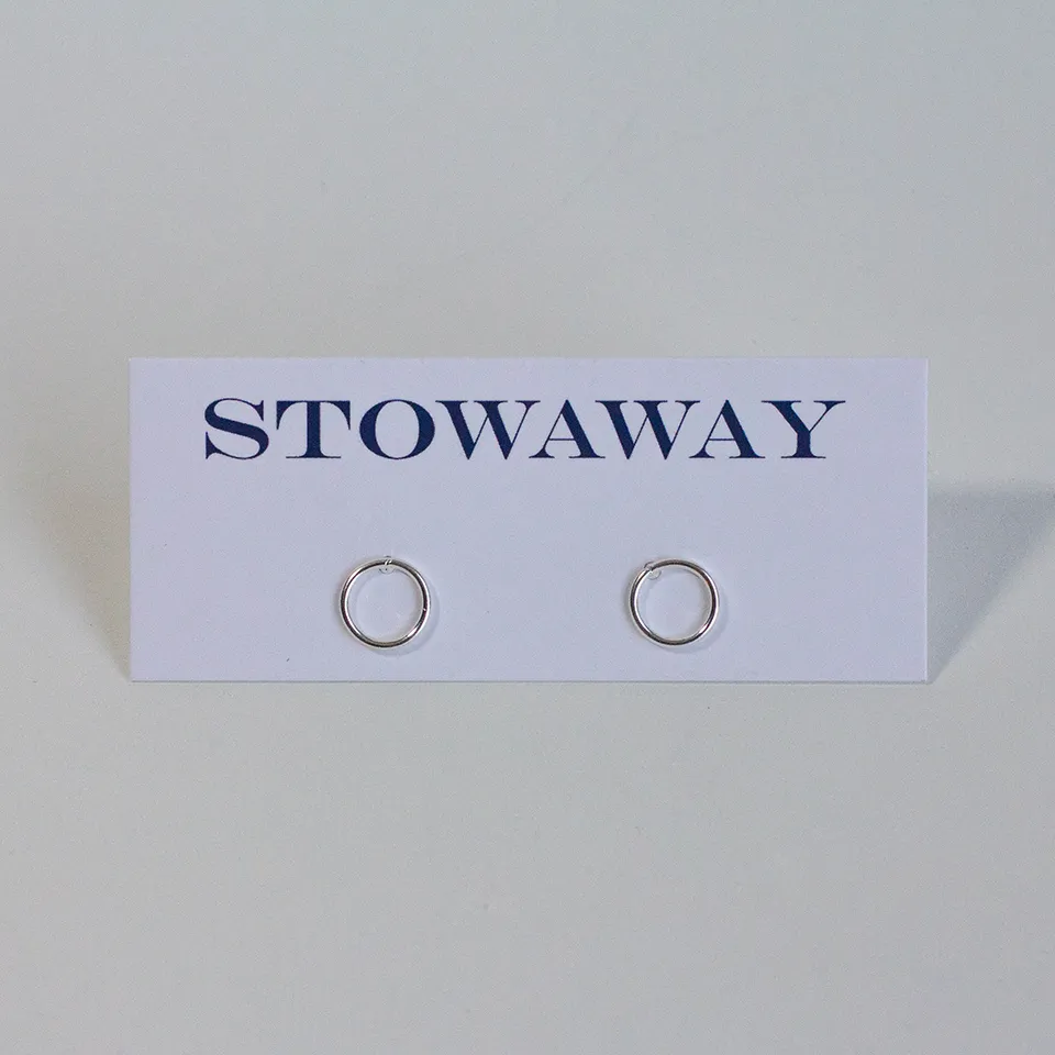 Open Circle Stowaway Studs