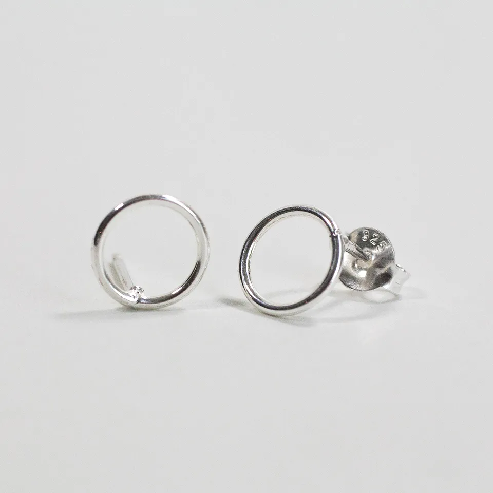 Open Circle Stowaway Studs