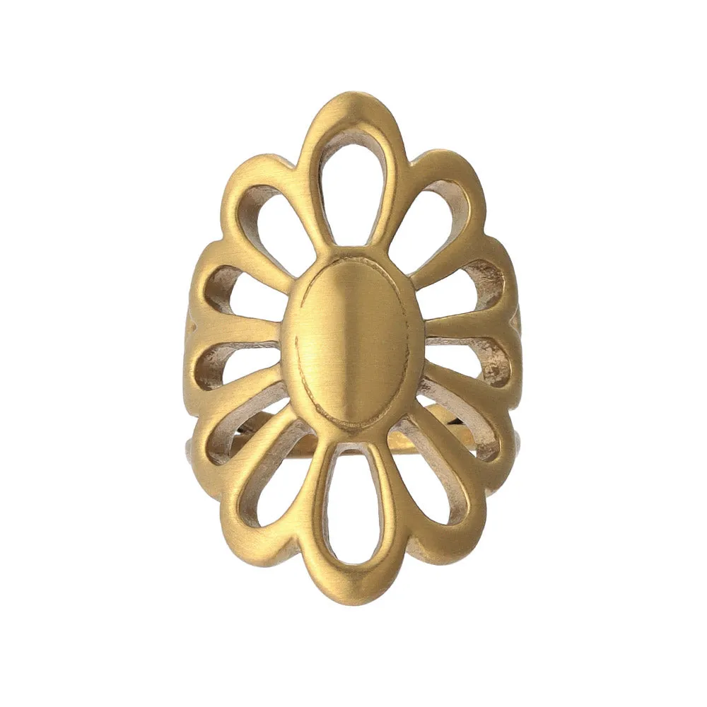 Open Flower Concho Ring