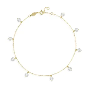 Pearl Quest Droplets Anklet