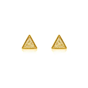 PILI GOLD STUD EARRINGS FILIGREE