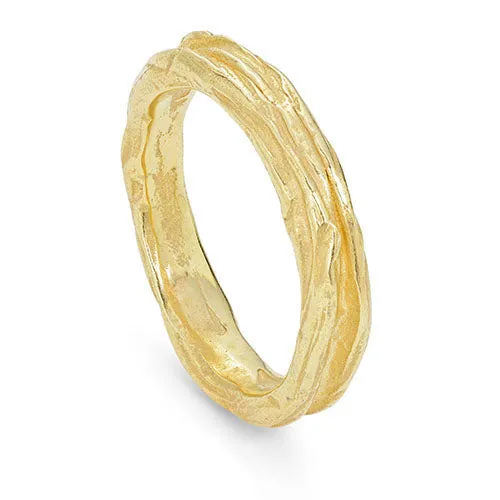 Ripple Medium Ring 18ct Gold