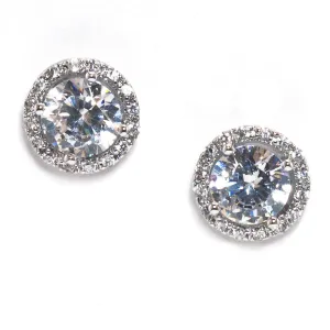 Roxy Round Cubic Zirconia Earring