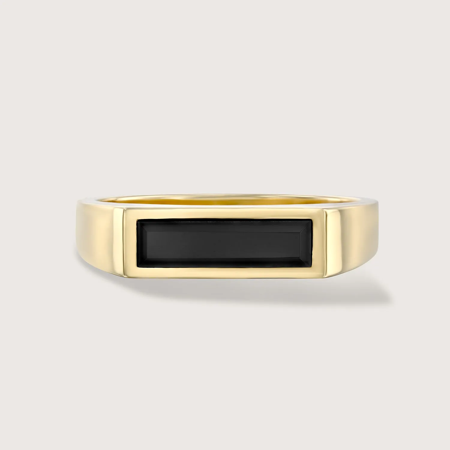 Samantha Gold Ring with Black Onyx