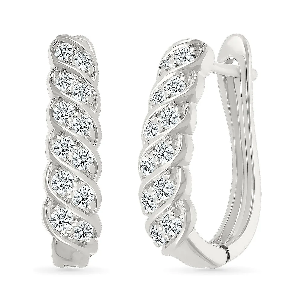 Simply Elegant Diamond Earrings