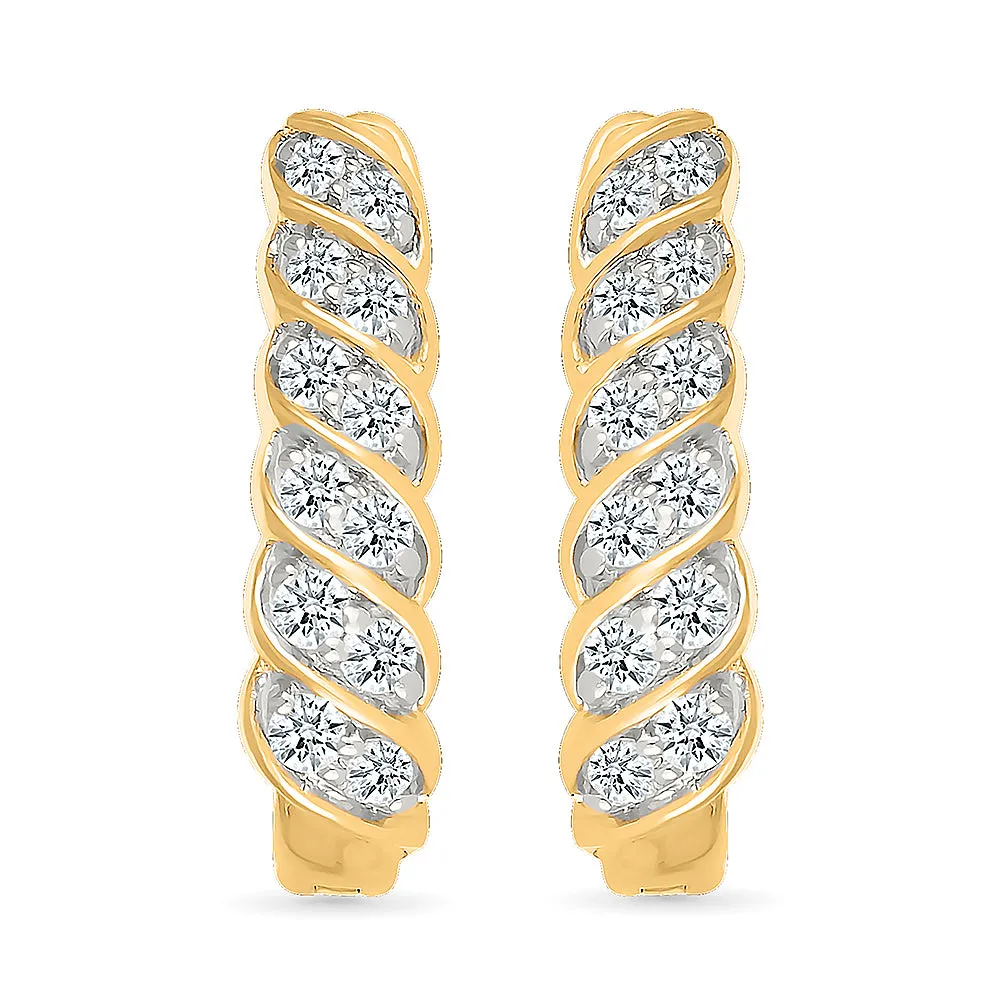 Simply Elegant Diamond Earrings