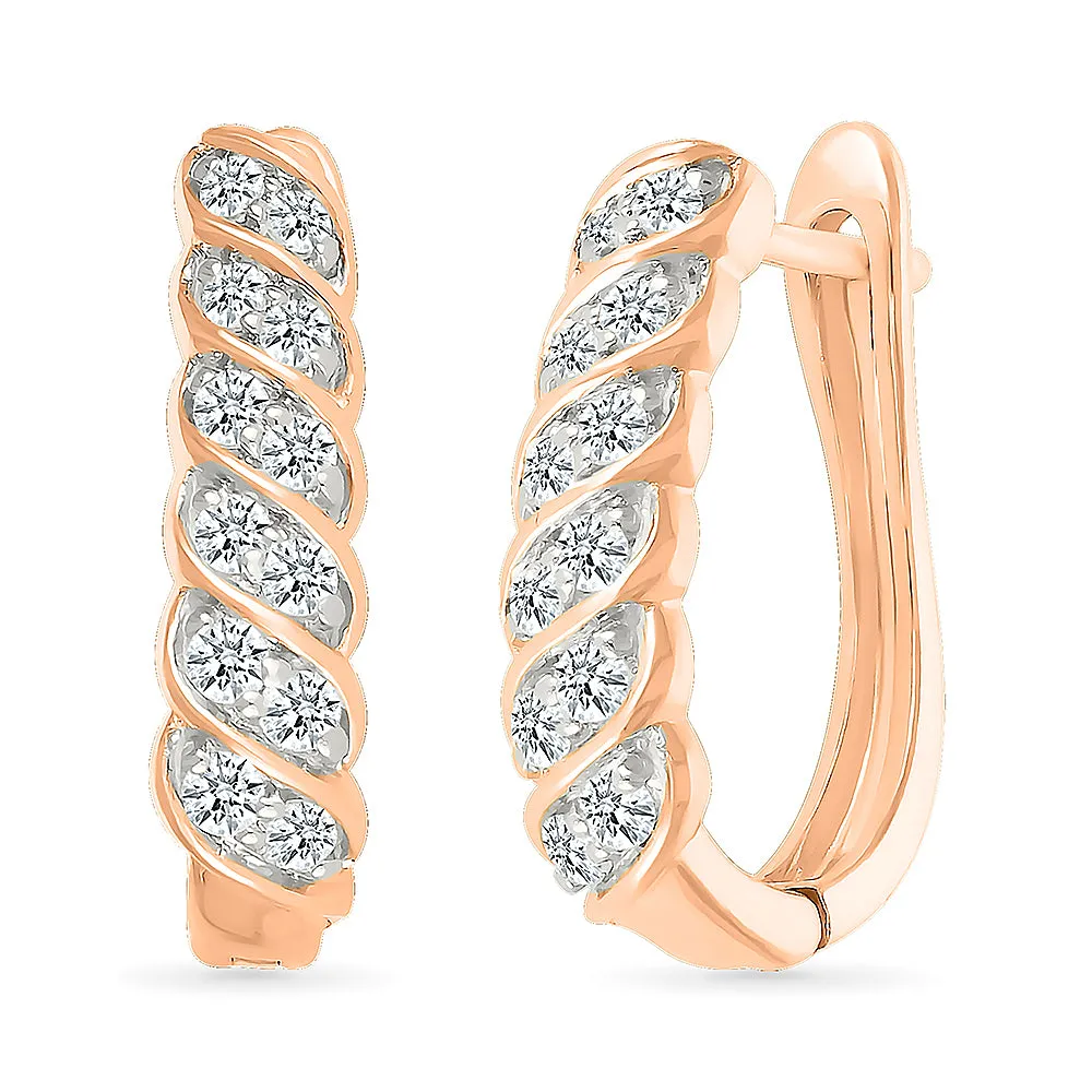 Simply Elegant Diamond Earrings