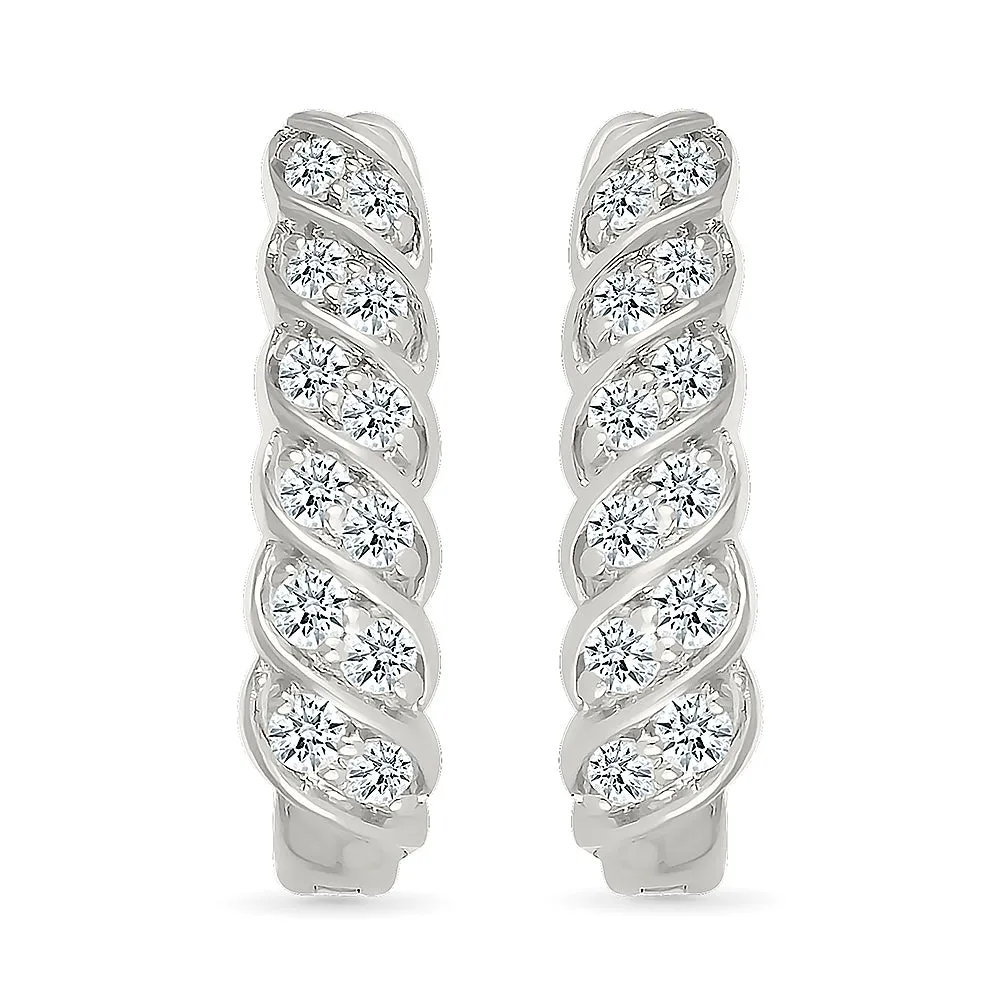 Simply Elegant Diamond Earrings