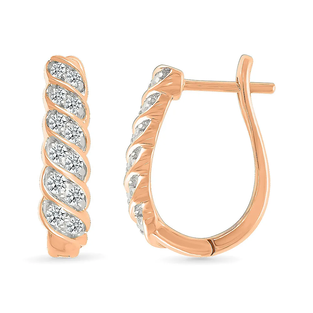 Simply Elegant Diamond Earrings