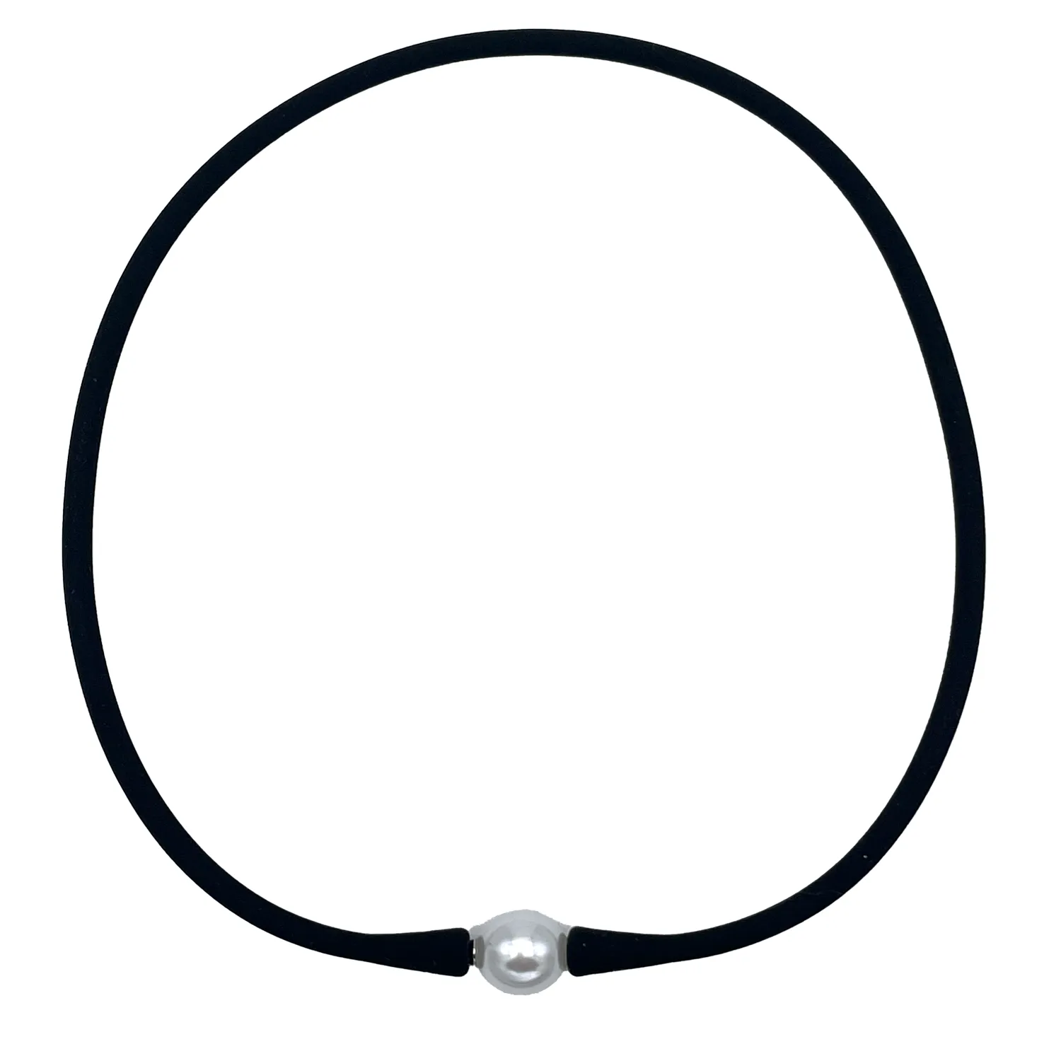 SN-2649 SILICONE NECKLACE BLACK