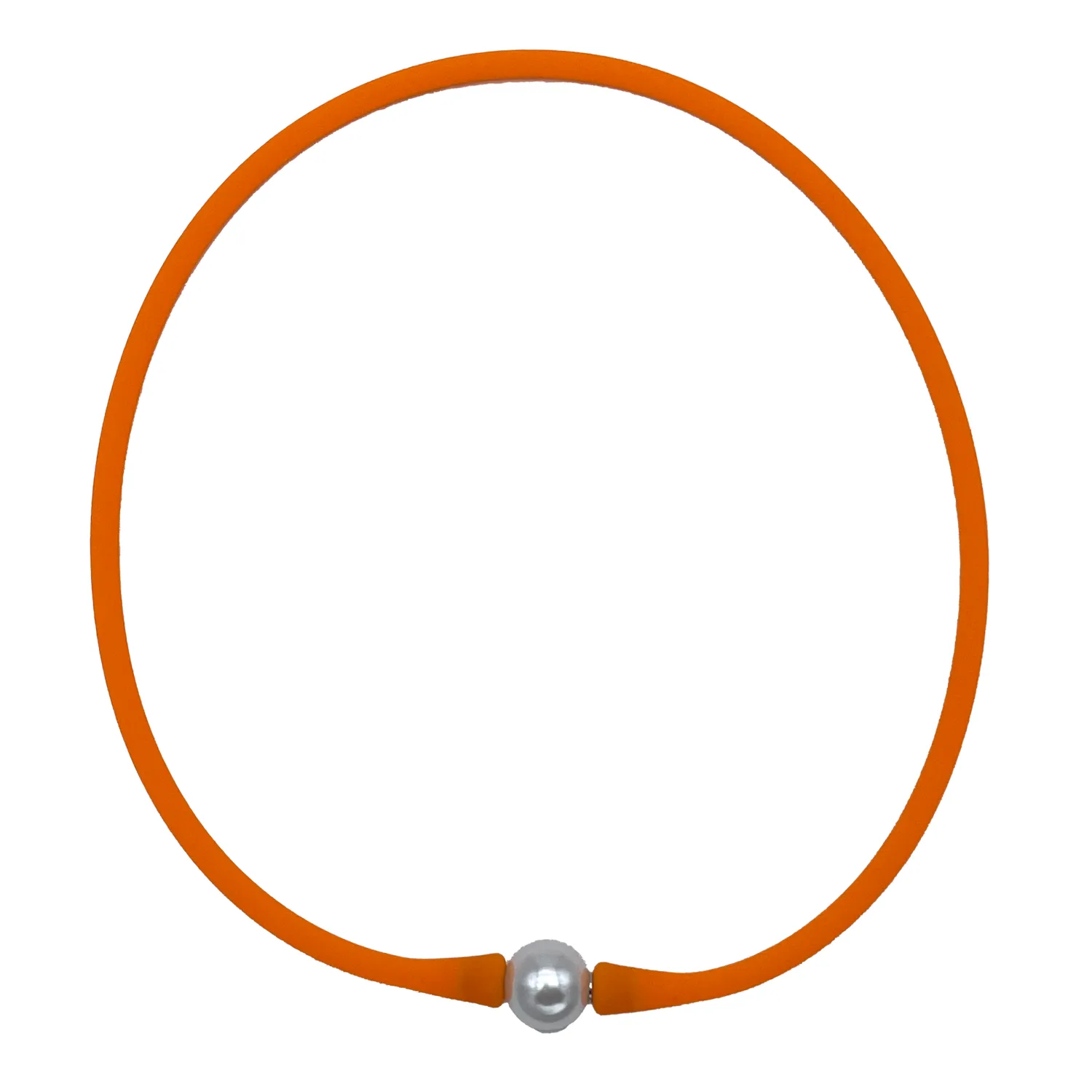 SN-2649 SILICONE NECKLACE ORANGE