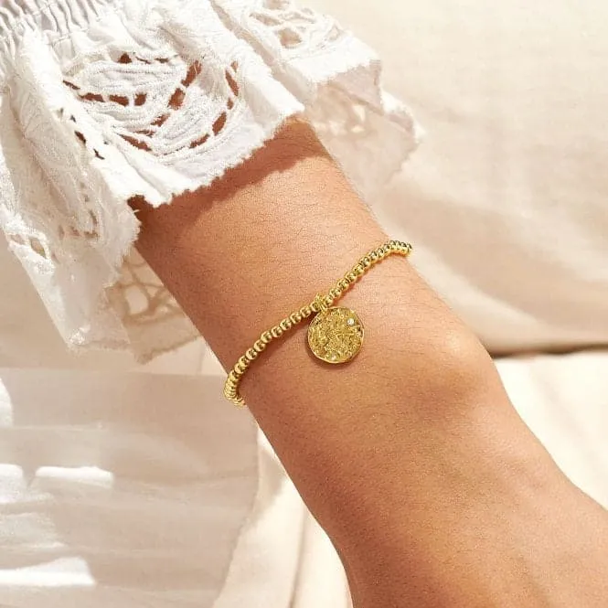 Star Sign A Little Capricorn Gold Plated 17.5cm Stretch Bracelet 6800