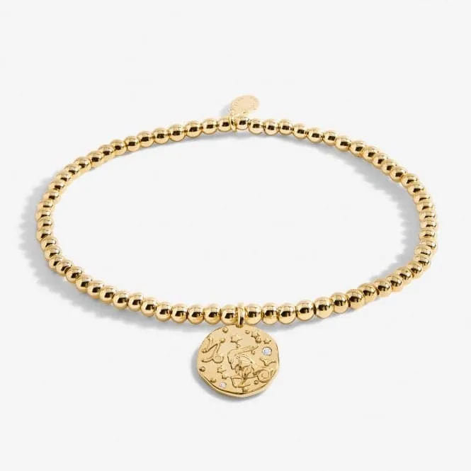 Star Sign A Little Capricorn Gold Plated 17.5cm Stretch Bracelet 6800