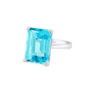 Stellar Ring in Hydro Blue Topaz