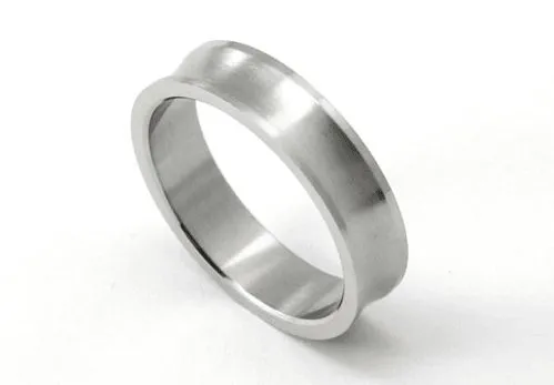 Stylish Concave Brush Men's Ring Band