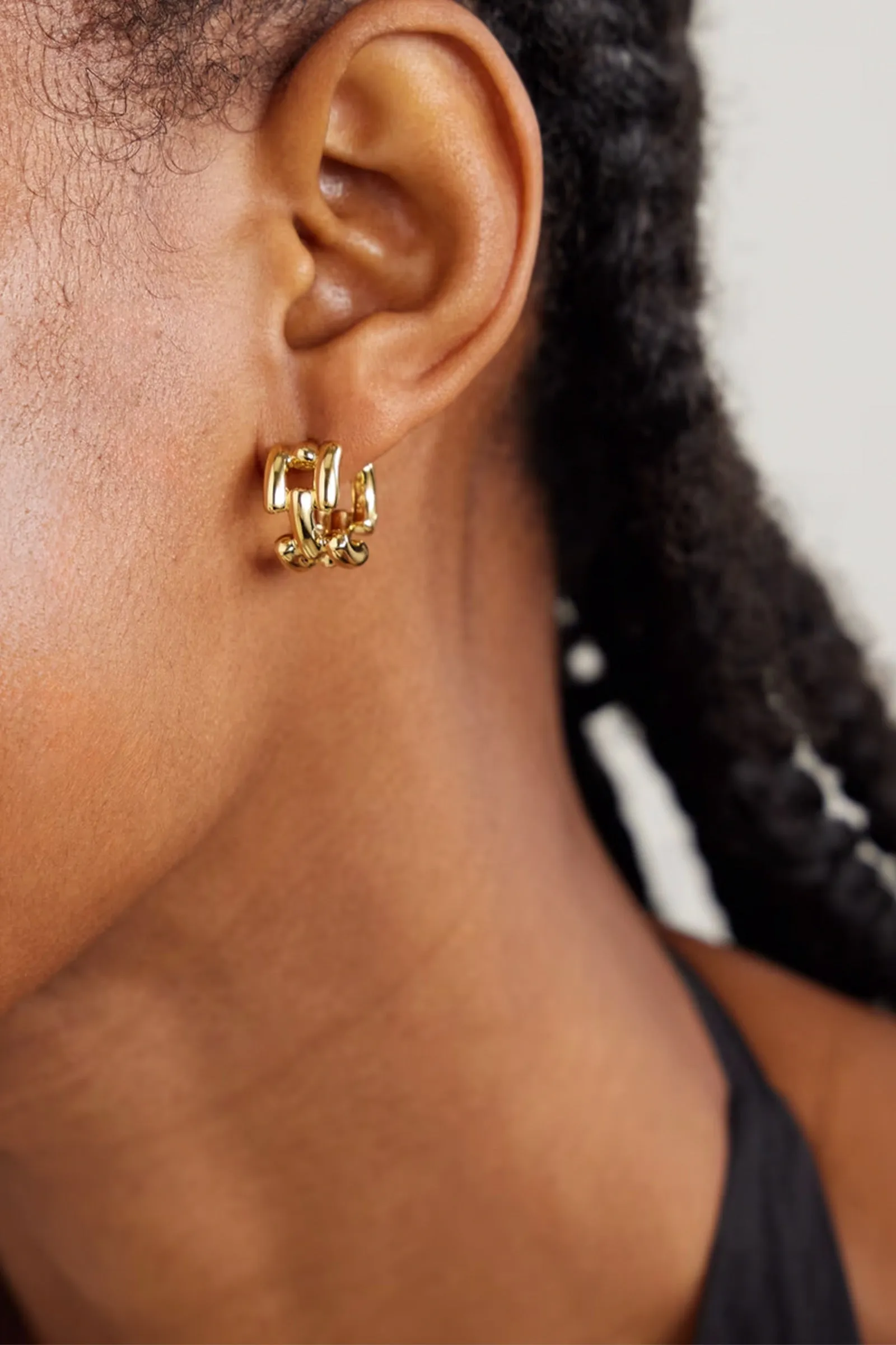 The Johanna Gold-Plated Hoop Earrings