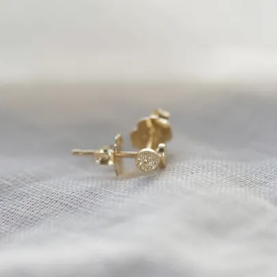 Tiny Diamond Dusted Stud Earrings