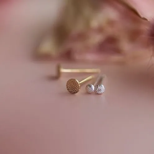 Tiny Diamond Dusted Stud Earrings