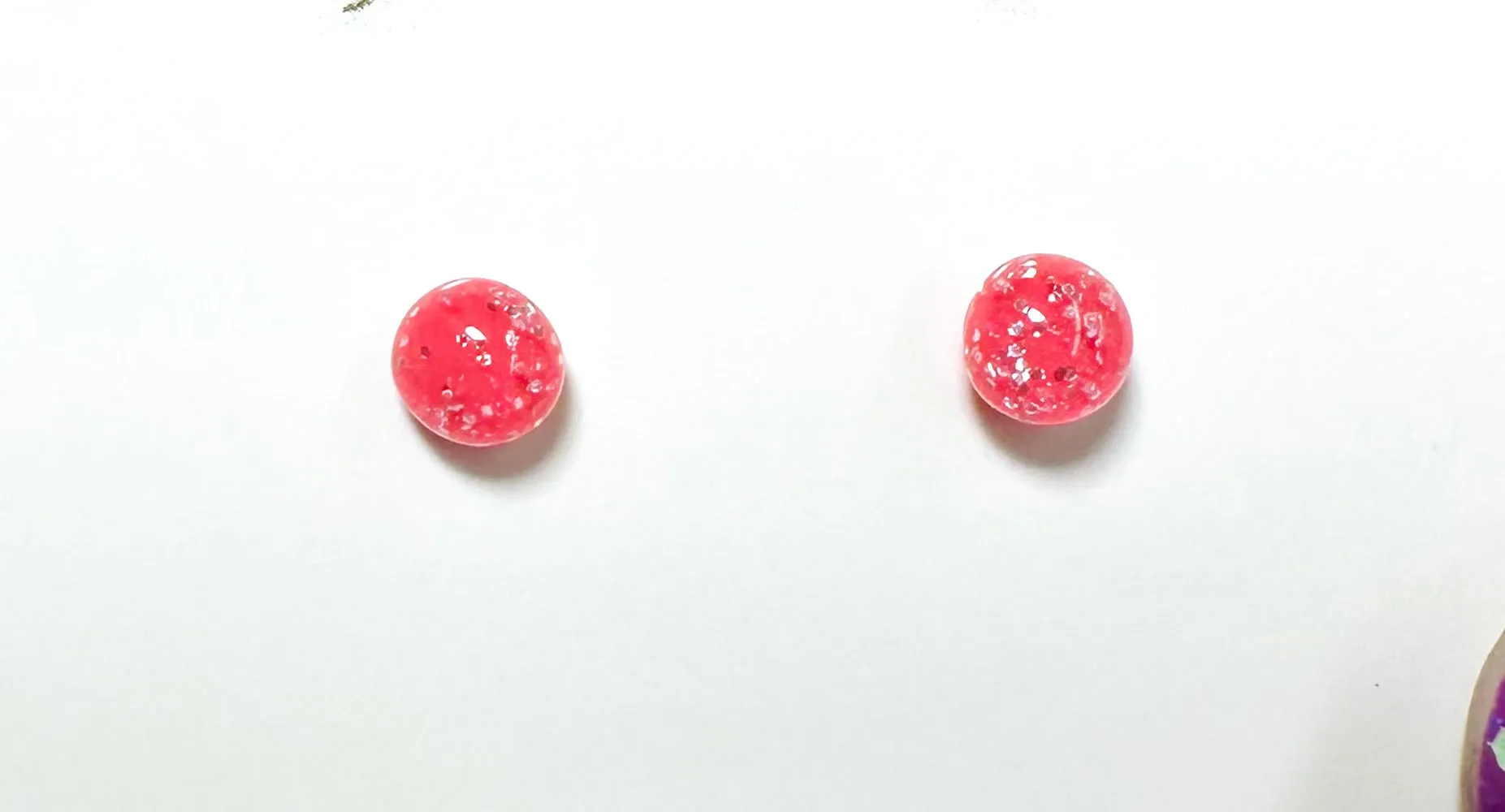 Tiny Resin Hypoallergenic Studs