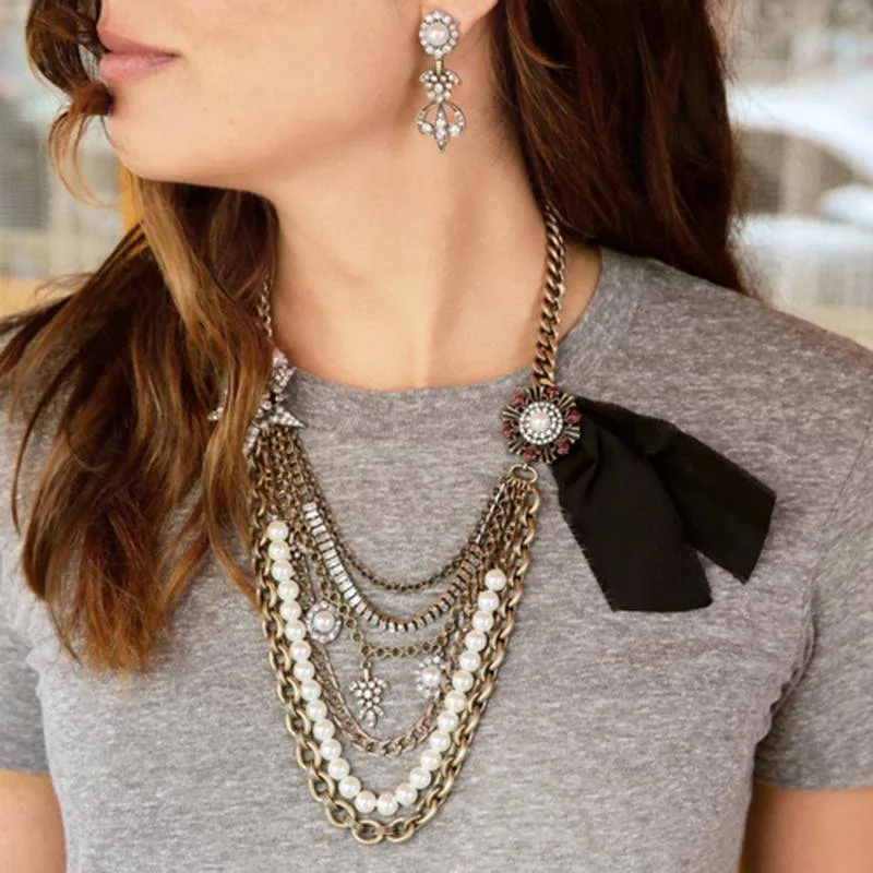 Two Layered Removable Convertible Statement Necklace