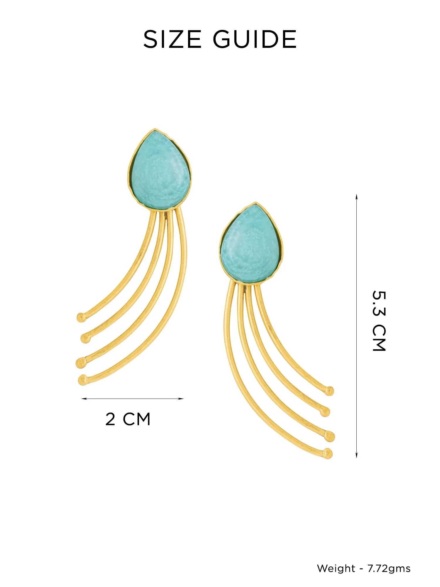 Yellow Chimes Drop Earrings For Women | Fashion Golden Women Earrings | Green Stone Gold Plated Drop Earrings For Girls | Birthday Gift for Girls Anniversary Gift for Women