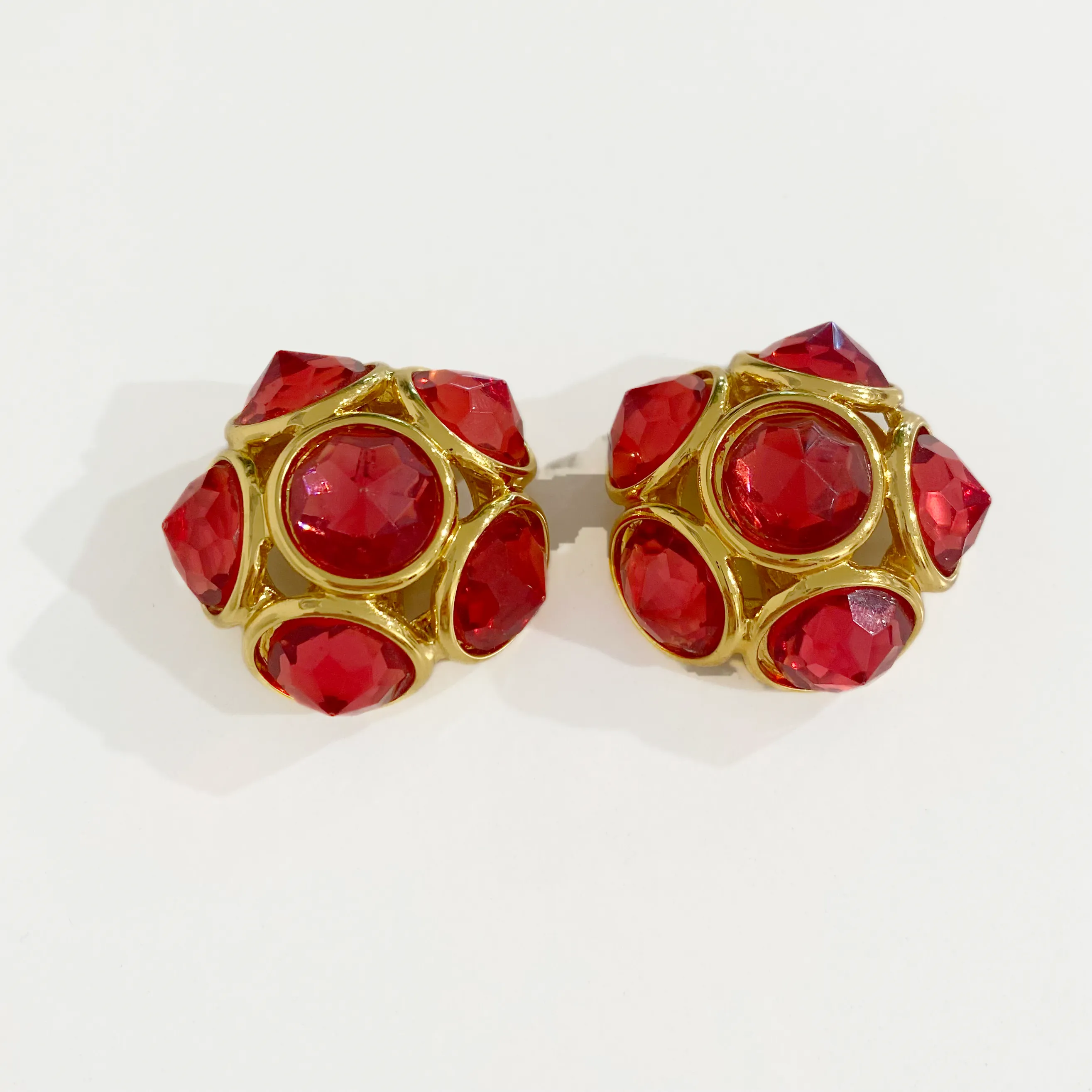 YSL Pink Dome Earrings